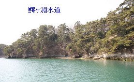 松島湾と外海を結ぶ水道の中で最も流速がある狭いところがあります。